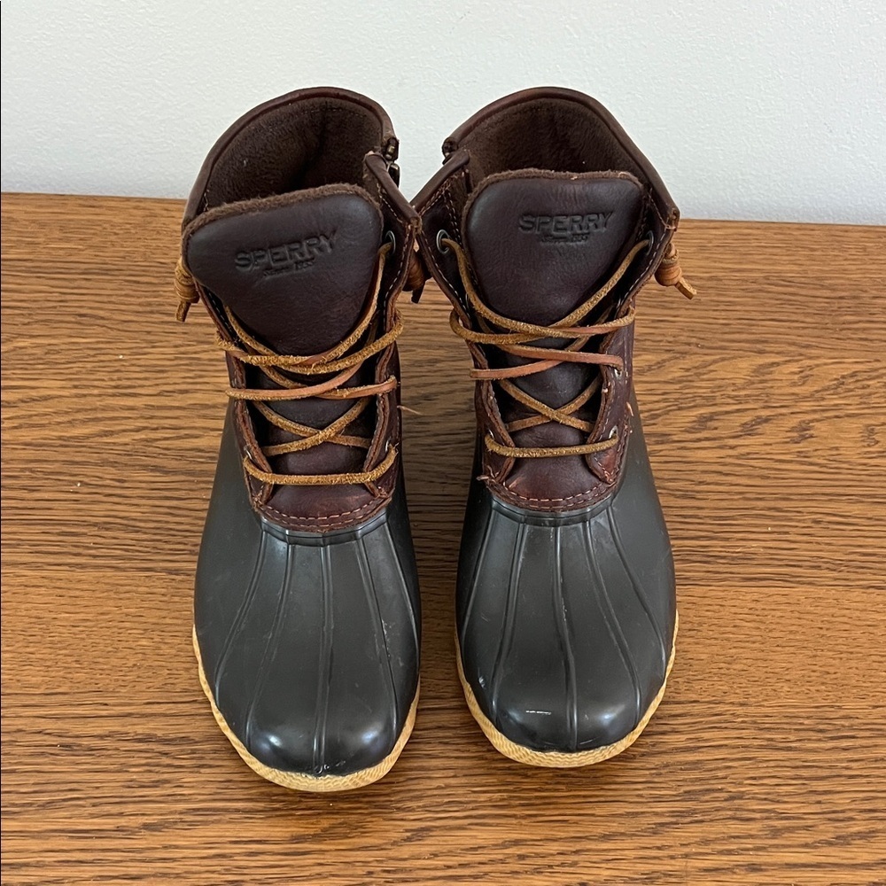 Sperry‎ Women’s Black and Brown Rain Boots